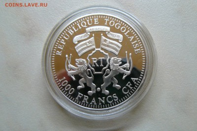 1000 франков. Того. 2013 г. серебро. 23.08.2015 21-00 мск - P1030884.JPG