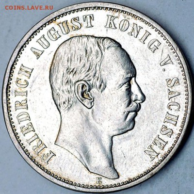 Германия. Саксония_3 марки 1911; до 19.08_22.06мск - 10124