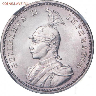 4 Рупии 1891, MS-66, Германия, Восточная Африка - 1