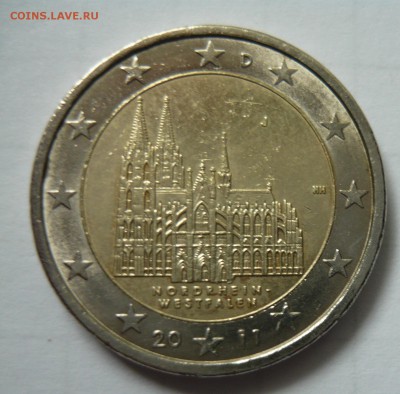 2 евро Федеральные земли Германии Вестфалия(J)2011г. - P1040637.JPG