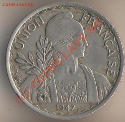Французский Индокитай 1 пиастр 1947 года - 56