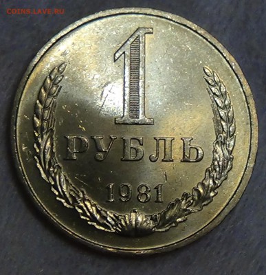 1 рубль 1981 UNC мешковой! До 22.08.2015 (сб. 22-30) - DSC09451.JPG