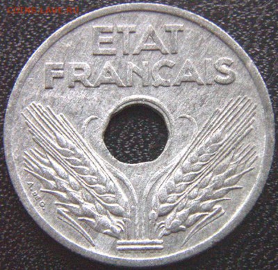 Франция (германская оккупация)_20 сантимов 1941_21.08_22.12м - 9922