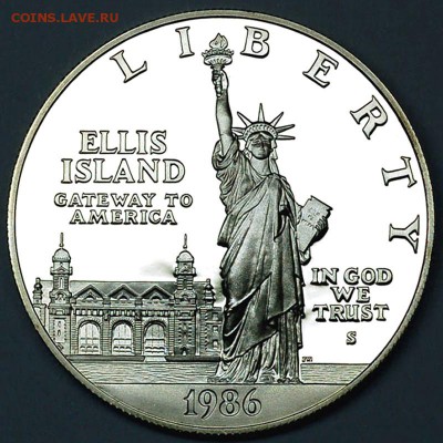 США_памятный серебряный доллар 1986(S); до 21.08_22.20мск - 9914
