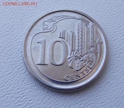 С РУБЛЯ Сингапур 10 центов 2013 UNC До 22.08.15 в 22:00 МСК - DSCF8413