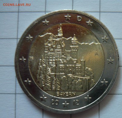 2 евро Федеральные земли Германии Бавария(A)2012г - P1040650.JPG