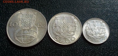 2.5 эскудо 1951-54 гг. Корабль Серебро - Реверс.JPG
