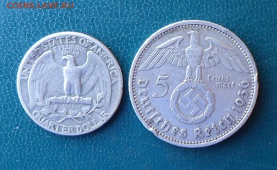 1 доллар 1943год. 5 марок 1934год. - DSC07318.JPG