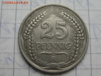 25 пфенингов 1909 Германия - IMG_2724.JPG