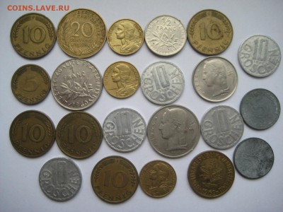 22 монеты 1949-70 Франция, Австрия, Фрг, Бельгия - IMG_2929.JPG