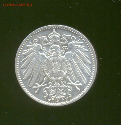 Ag. Германия 1 марка 1914 D. XF. до 27.08 22:00 - 3