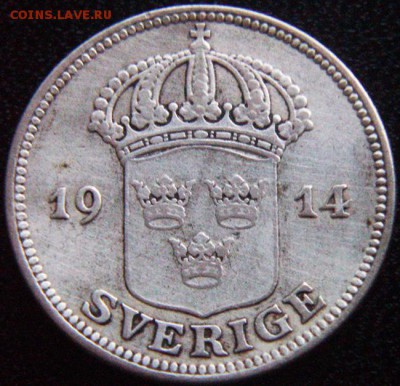 Швеция_50 эре (полкроны) 1914. Серебро; до 24.08_22.14мск - 10275