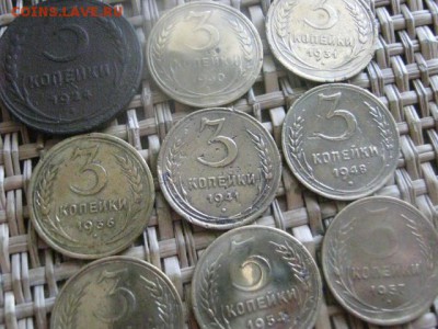 3 копейки, 1924-1957г., 9 шт. Без повтора. До 30.08.2015г. - 29-31 030.JPG