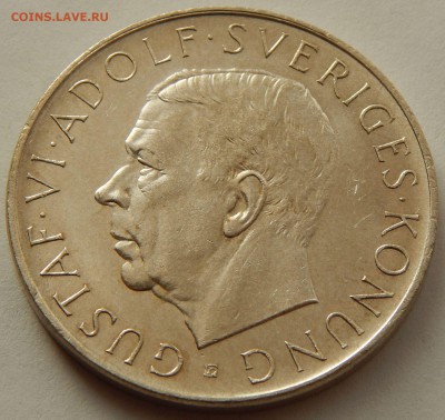 Швеция 5 крон 1952 70-ие Густава VI, до 31.08.15 в 22:00 МСК - 4026