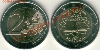 Португалия, 2 евро 2007, римск. дог. - до 21-00мск 11.08 - 2e2007portu