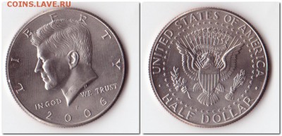 США, монеты по 50центов, 2002,2005,2006гг.окончание 30.08.15 - 2 23