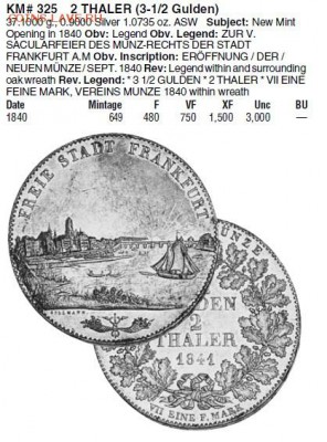 2 Gulden) 1843г.  Вопросы остаются. - гульден краузе - копия