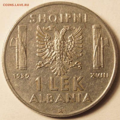 Албания под Италией 1 Лек 1939 до 31.08 в 22:00 - 1Лек1939_2.JPG