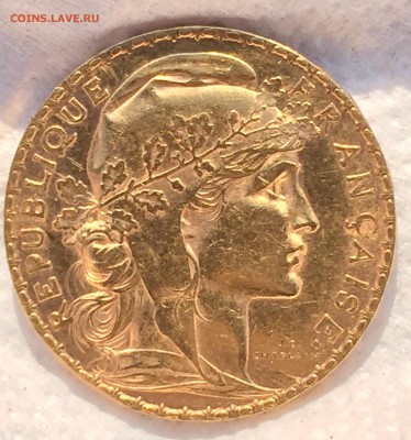 20 франков 1903г. Золото - image