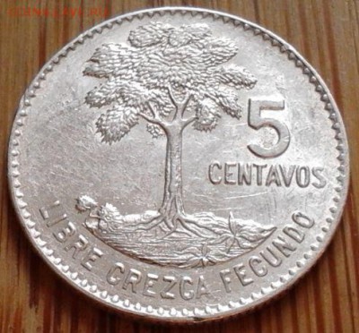 Гватемала 5 сентаво 1961, до 02.09.15 в 22:00 МСК - 1734