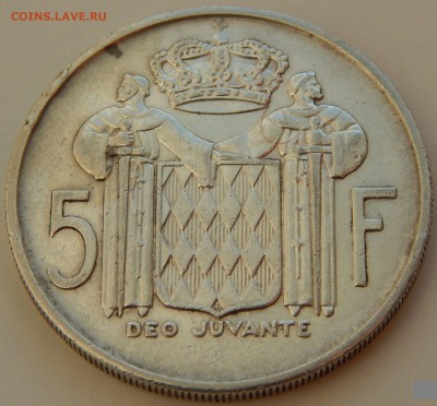 Монако 5 франков 1960, до 02.09.15 в 22:00 МСК - 4243