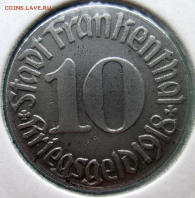 Нотгельды Германии. Обзорная тема. - Франкенталь 1918