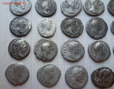 Римские динарии (серебро) 44штуки на оценку и определение! - 4 дин