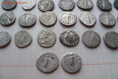 Римские динарии (серебро) 44штуки на оценку и определение! - 12 дин
