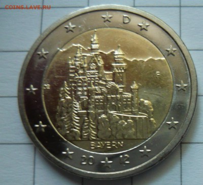2 евро Федеральные земли Германии-Бавария 2012г(F) - P1040676.JPG