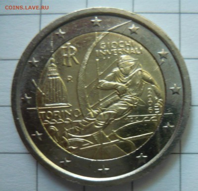 2 евро Италия 2006г. Зимние Олимпийские игры в Турине - P1040680.JPG
