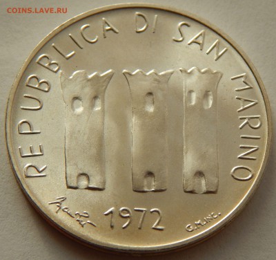 Сан-Марино 500 лир 1972, до 05.09.15 в 22:00 МСК - 4056