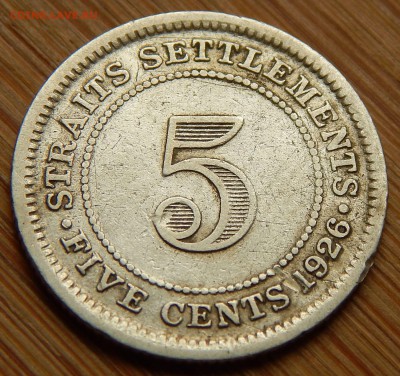 Стрейтс-Сеттлементс 5 центов 1926, до 05.09.15 в 22:00 МСК - 3768