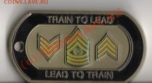 Жетон круглый, USA Artillery и прямоуг. напис train to lead - coin2_2.JPG