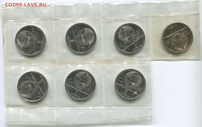 Олимпиада 80 6 штук медно- никель в родной запайке - Эмбл А