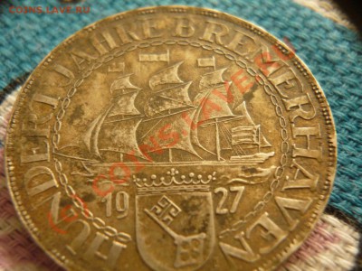 Монета, 5 марок 1927года (Веймер) Германия - 5