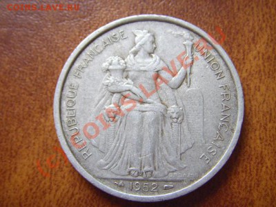 Океания Французская 5 франков 1952 до 12.08 в 21.00 М - LPIC7309.JPG