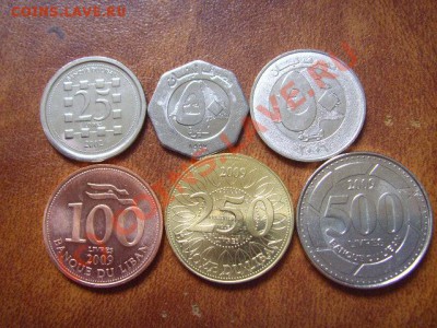 Ливан  набор  6 монет 1997 - 2009 до 12.08 в 21.00 М - LPIC7327.JPG