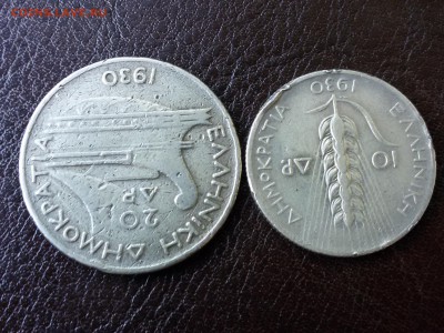 10 и 20 драхм 1930г. Греция - 14410962729721599768130