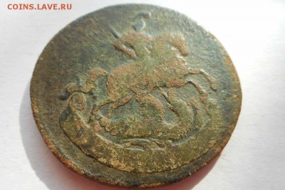 2 монеты , копейка 1758 г. 2 копейки 1758 г - DSCN0083