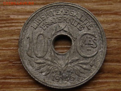 с 10р. Франция 10 сантимов 1945 цинк до 03.09.15 в 21.00М - IMG_9334