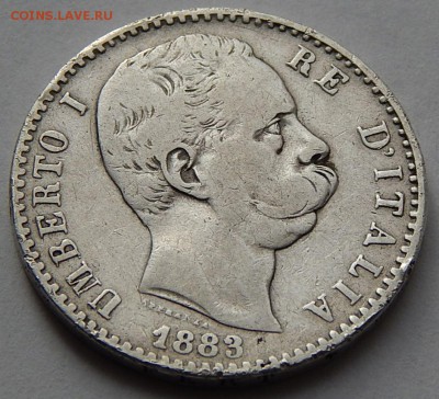Италия 2 лиры 1883, до 08.09.15 в 22:00 МСК - 4738