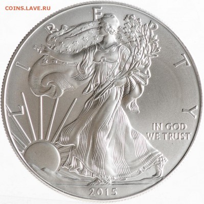 США 1 доллар 2015 "Шагающая свобода" 1oz Ag999 ФИКС 15шт - DSC_4408.JPG