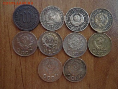 Ранние Советы копейки 9шт пол копейки 1927г. - DSC03528.JPG