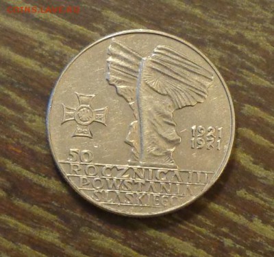 ПОЛЬША - 50 ЛЕТ СИЛЕЗСКОГО ВОССТАНИЯ блеск до 8.09, 22.00 - Польша 10 зл памятник