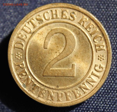 С 1 руб. ВЕЙМАР 2 рентенпфеннига 1924г. F  В БЛЕСКЕ до 8.09. - IMG_7352.JPG