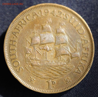 С руб. БРИТ.ЮЖНАЯ АФРИКА 1 пенни 1942г. ГЕОРГ-VI до 8.09.15 - IMG_7333.JPG