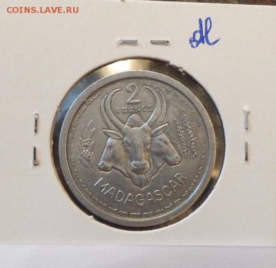 ФРАНЦ. МАДАГАСКАР - 2 франка 1948 до 8.09, 22.00 - Фр. Мадагаскар 2 франка