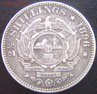 Бурская Республика_2,5 шиллинга 1896. Серебро; 03.09_22.54мс - 10065