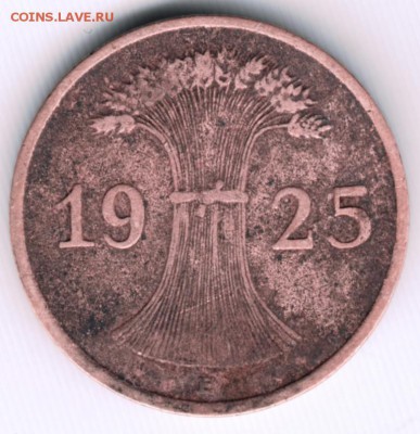 1 пфенниг 1925Е Германия до 09.09.15 в 24.00 - Scan-150830-0097