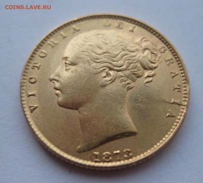 1 соверен 1873  Австралия золото - 22